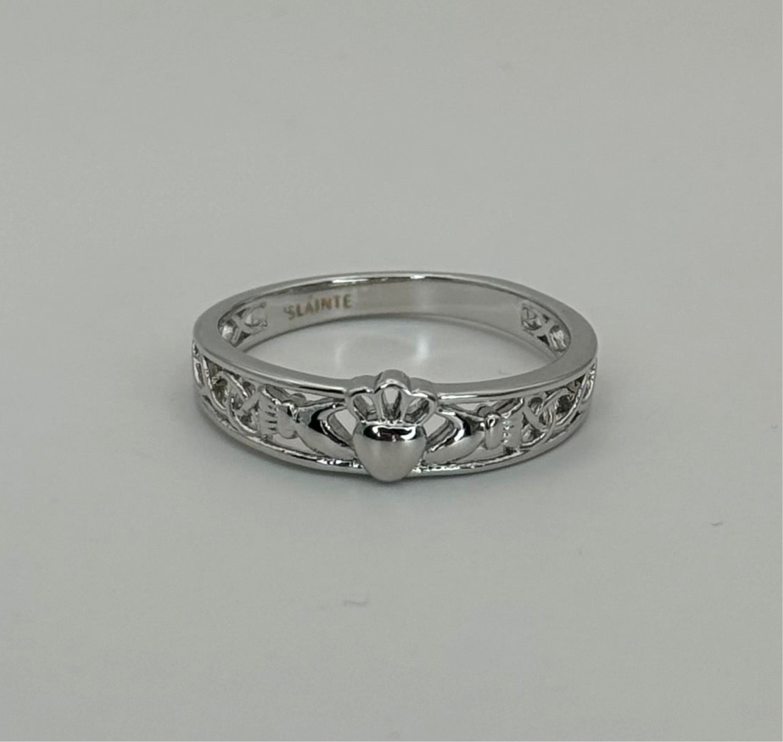 Celtic Claddagh Ring - Silver