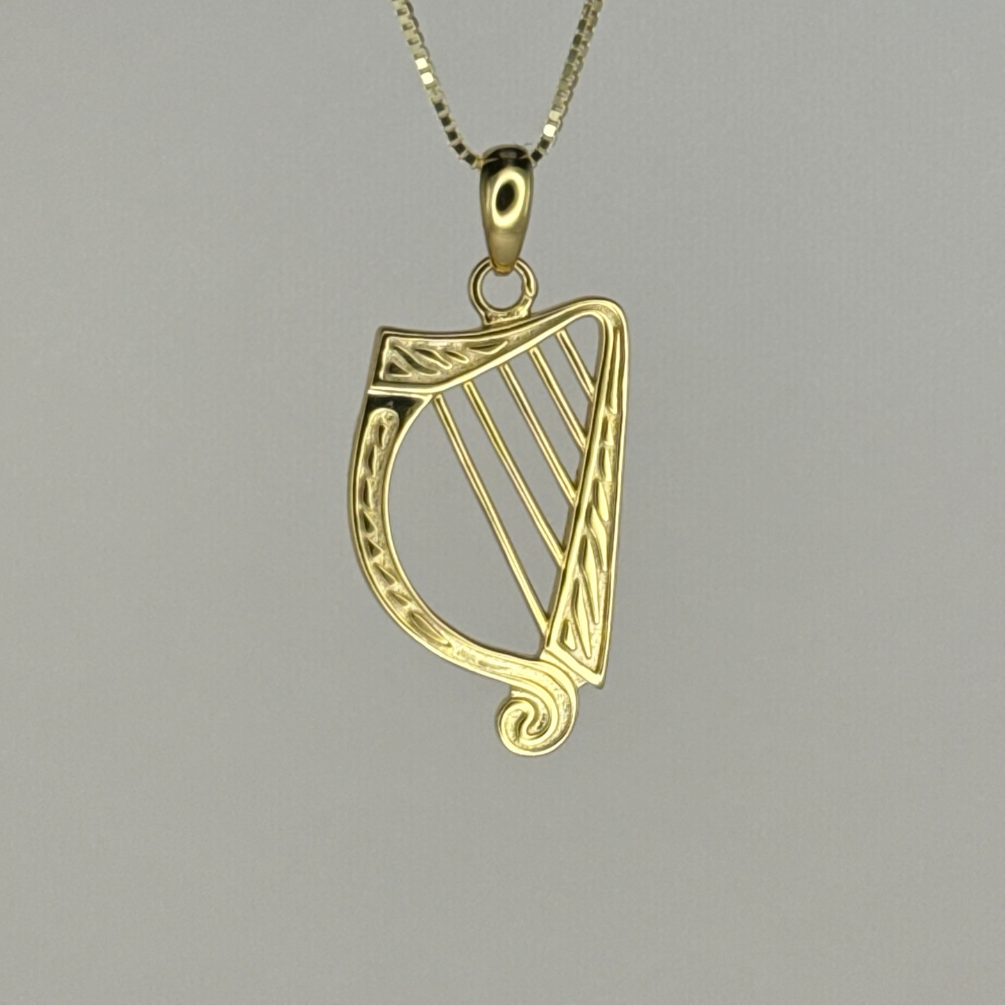 Irish Harp Pendant