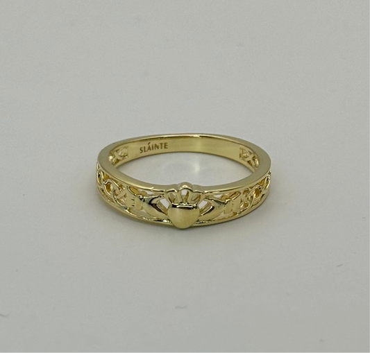 Celtic Claddagh Ring - Gold