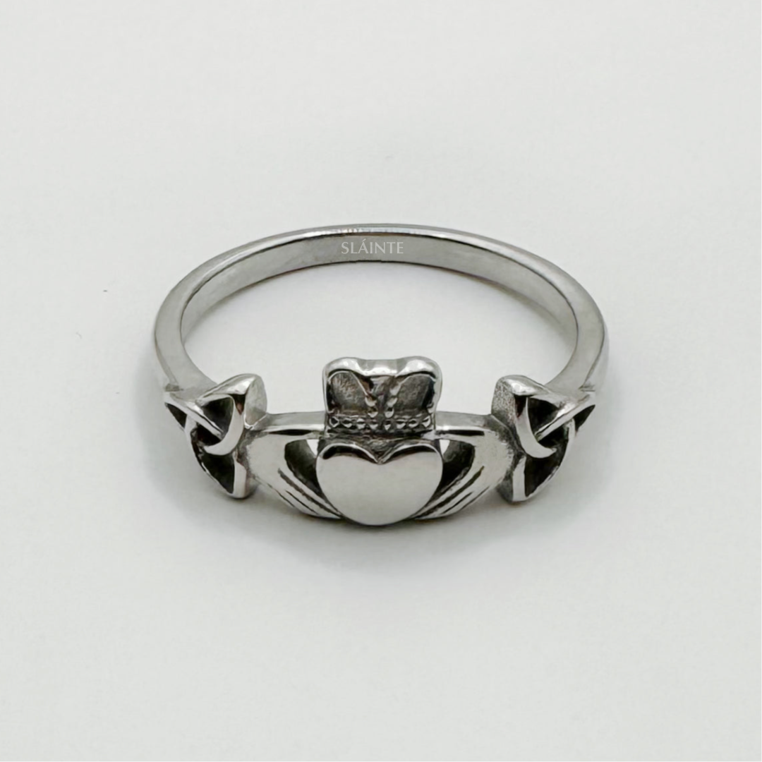 Trinity Claddagh Ring - Silver